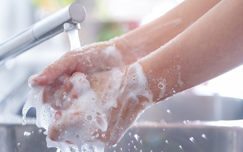 شستن دستها برای کشتن ویروس کرونا