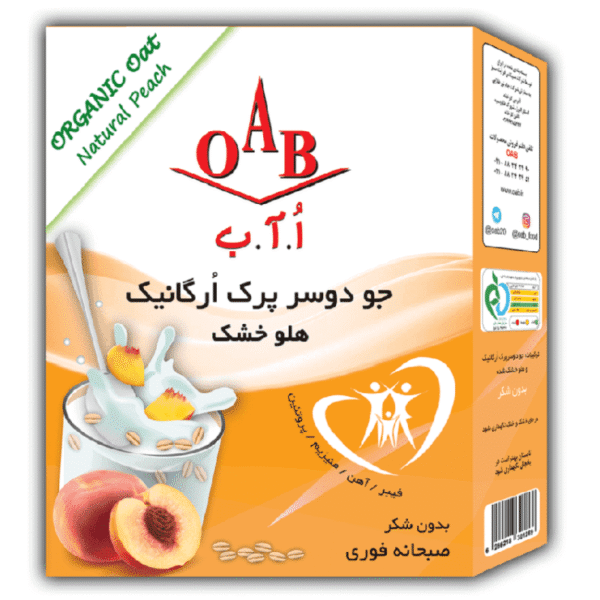 جو دوسر پرک ارگانیک با هلو اُ.آ.ب 200 گرمی