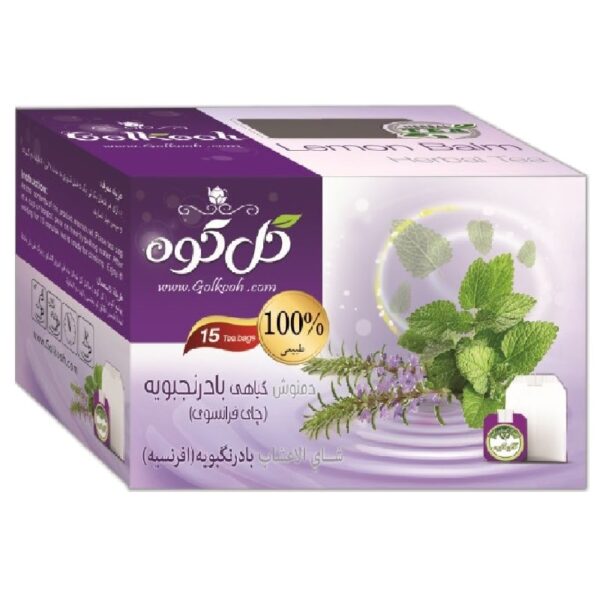 دمنوش بادرنجبویه گلکوه بسته 15 عددی