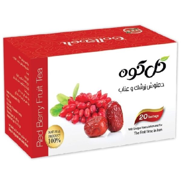 دمنوش زرشک و عناب گلکوه بسته 20 عددی