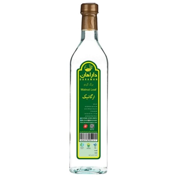 عرق برگ گردو ارگانیک دارامان 1 لیتری