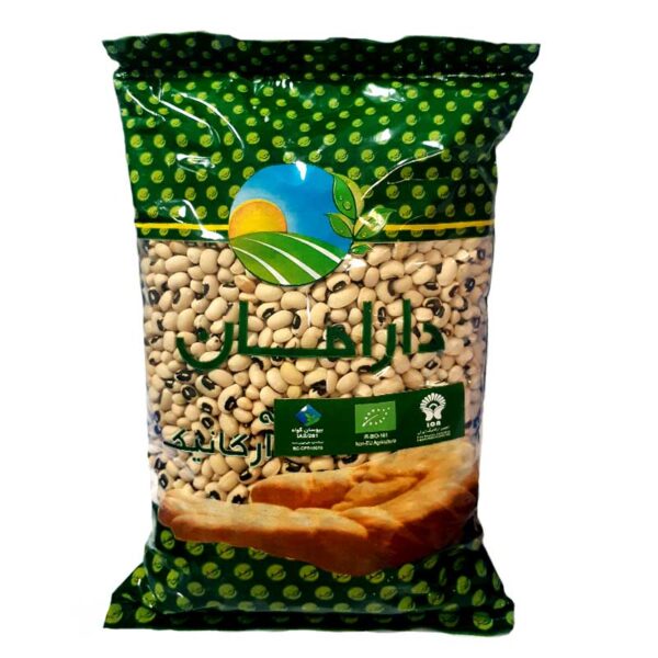 لوبیا چشم بلبلی ارگانیک دارامان 900 گرمی