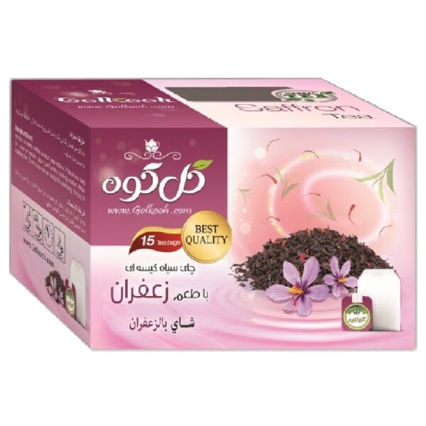 چای زعفرانی گلکوه بسته 15 عددی