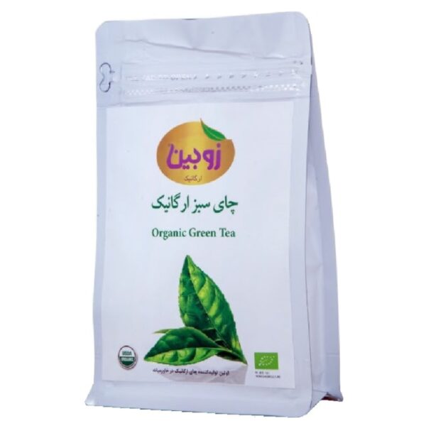چای سبز ارگانیک زوبین 100 گرمی