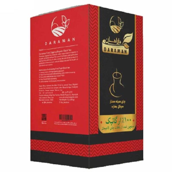 چای سیاه ممتاز سرگل بهاره ارگانیک دارامان 450 گرمی