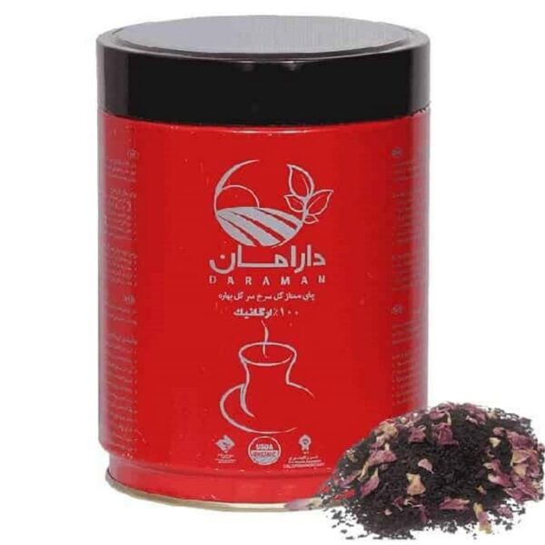 چای ممتاز گل سرخ سرگل بهاره ارگانیک دارامان 250 گرمی