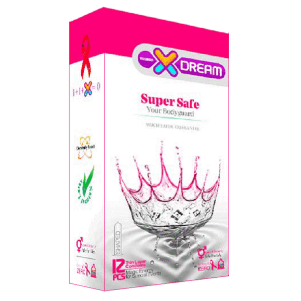کاندوم بسیار ایمن ایکس دریم بسته 12 عددی