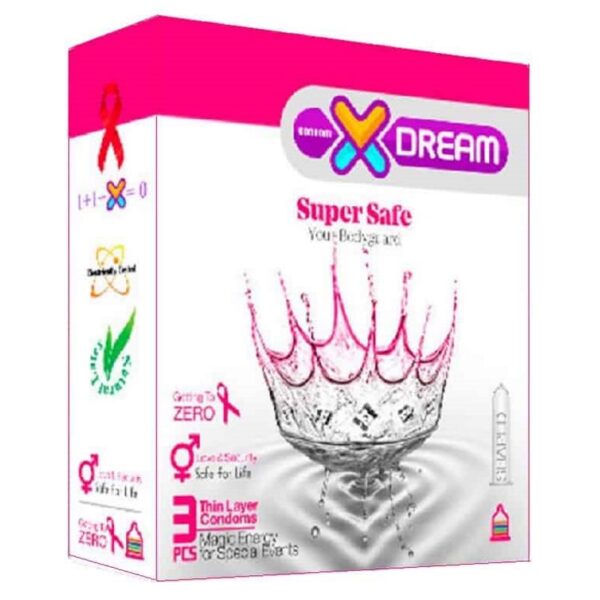 کاندوم بسیار ایمن ایکس دریم بسته 3 عددی