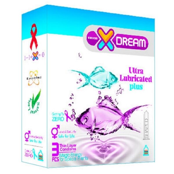 کاندوم بسیار روان ایکس دریم بسته 3 عددی