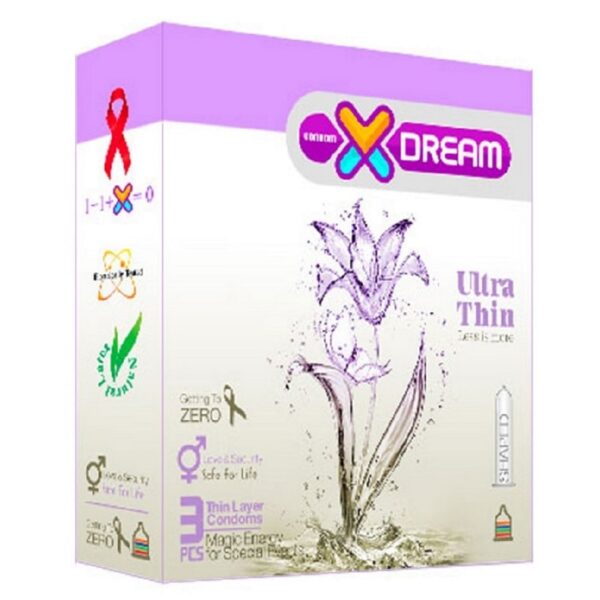 کاندوم بسیار نازک ایکس دریم بسته 3 عددی