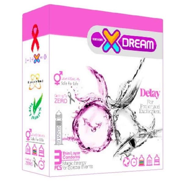 کاندوم تاخیری ایکس دریم بسته 3 عددی