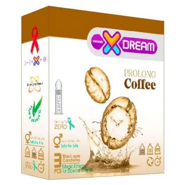 کاندوم تاخیری قهوه ایکس دریم بسته 3 عددی