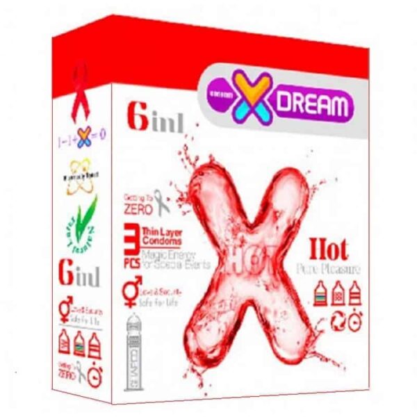 کاندوم داغ ایکس دریم بسته 3 عددی