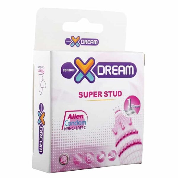 کاندوم فضایی دکمه دار ایکس دریم بسته 1 عددی