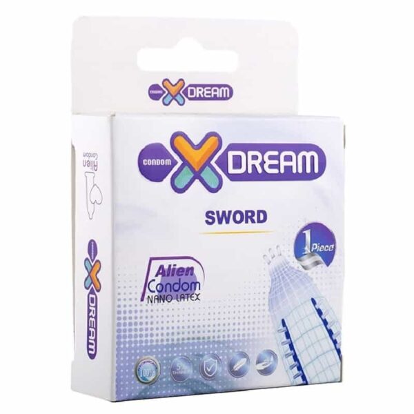 کاندوم فضایی شمشیری ایکس دریم بسته 1 عددی