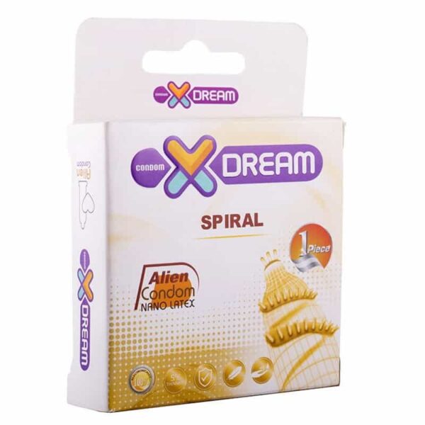 کاندوم فضایی چرخشی ایکس دریم بسته 1 عددی