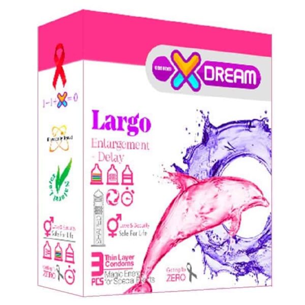 کاندوم لارگو ایکس دریم بسته 3 عددی