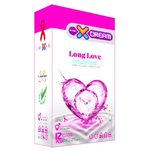 کاندوم لذت طولانی ایکس دریم بسته 12 عددی