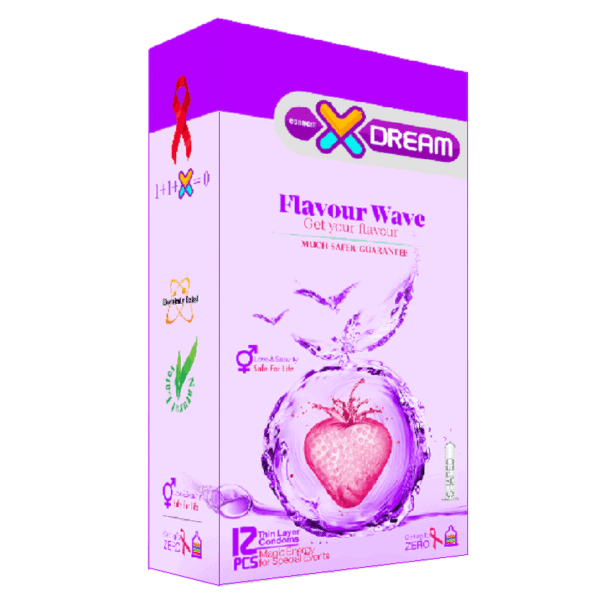 کاندوم میوه ای ایکس دریم بسته 12 عددی