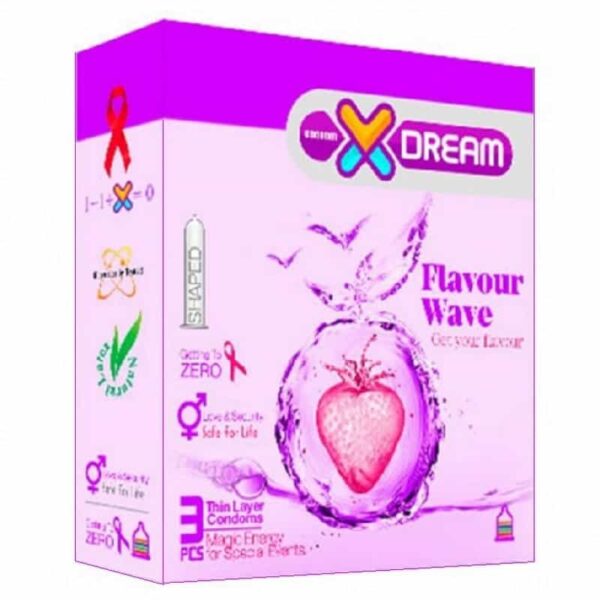 کاندوم میوه ای ایکس دریم بسته 3 عددی