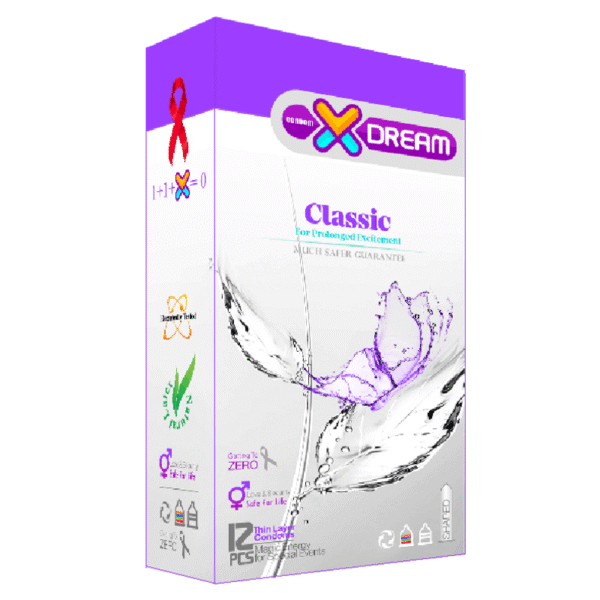 کاندوم کلاسیک ایکس دریم بسته 12 عددی