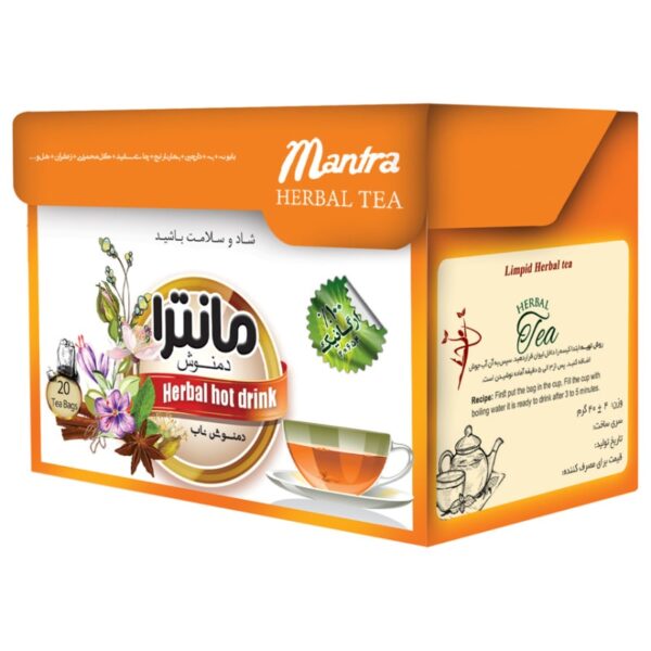 دمنوش ناب چای سفید و بهارنارنج مانترا بسته 20 عددی