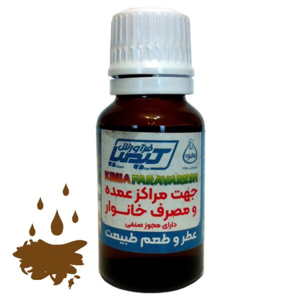 رنگ خوراکی قهوه ای تیره روژیوه 15 گرمی